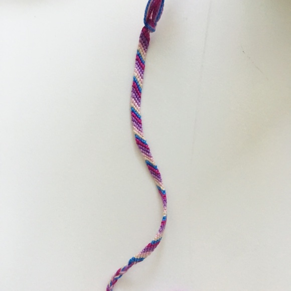 Fun candy stripe friendship bracelet - Picture 2 of 2